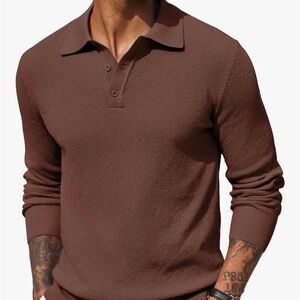 Coofandy Men’s Knit Polo Shirt
